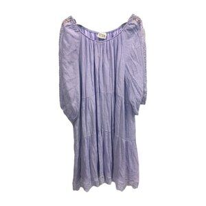 Just Found Boho Dress Size 2XL Lavender Halh Sleeve Knee‎ Length Lace Detail